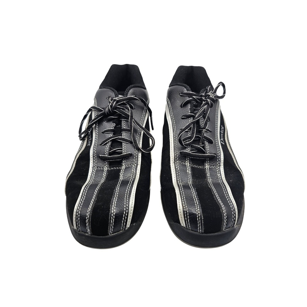 Dexter Mens Perry II Bowling Shoes 11 Black White Synthetic Leather